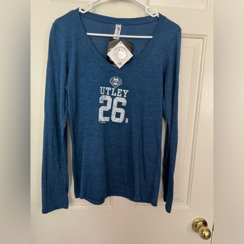 Phillies Utley 26 Long Sleeve Tee, Large NWT